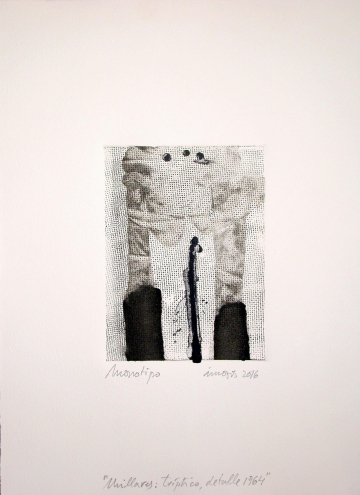 Monotipo Millares3 - 2016 - Plancha 16x12cm - Papel 250gr. Canson Guarro -VENDIDO